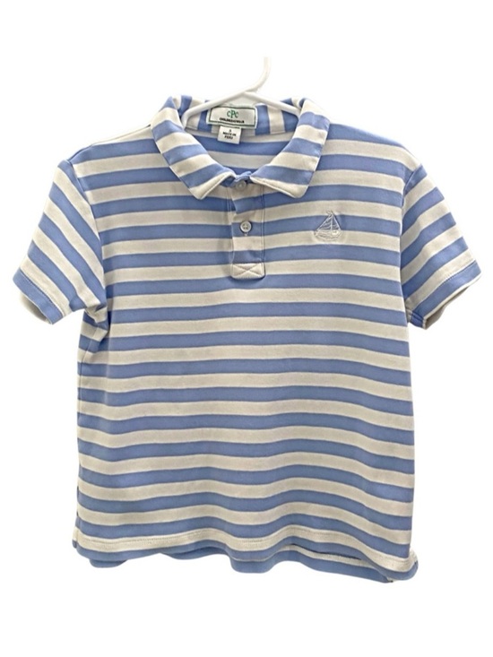 CPC Other - CPC Blue & White Striped Polo Shirt Size Small - 100% Pima Cotton